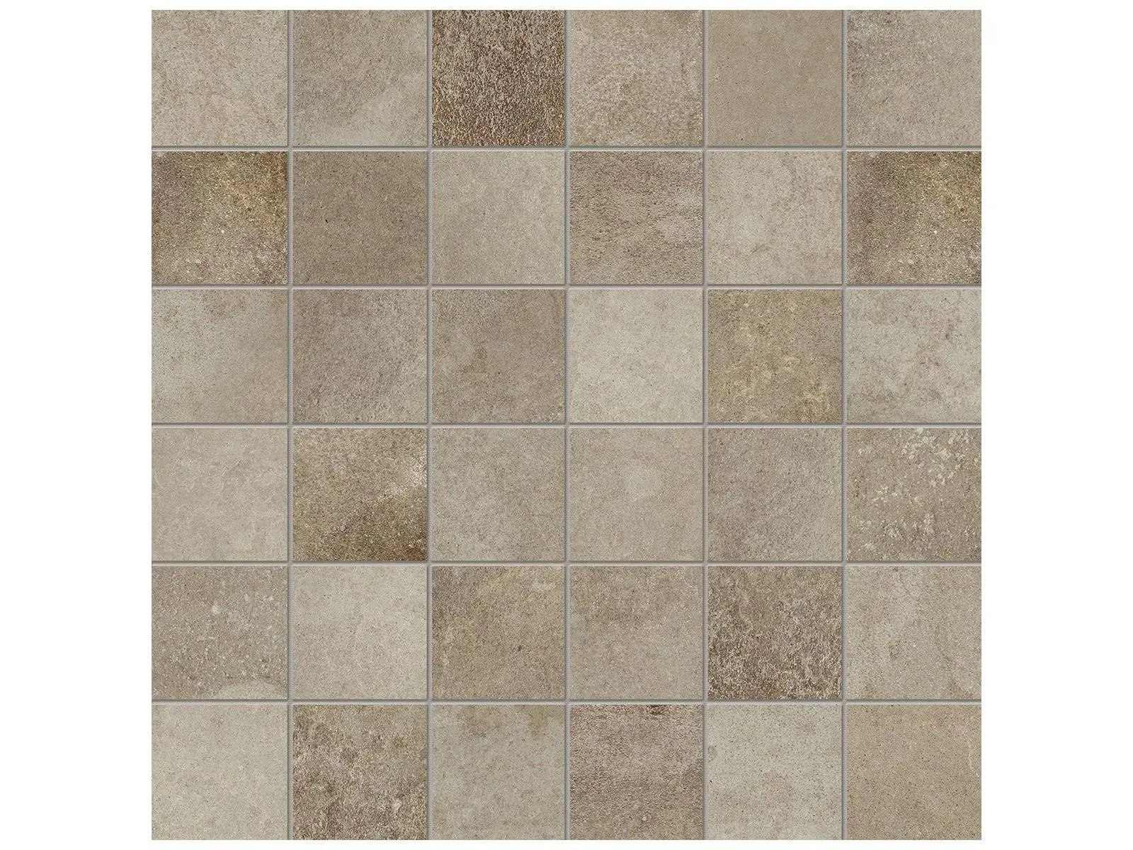 Ceraforge Iron Matte 12" x 12" 4501-0060-1 Anatolia Square Mosaic Tiles