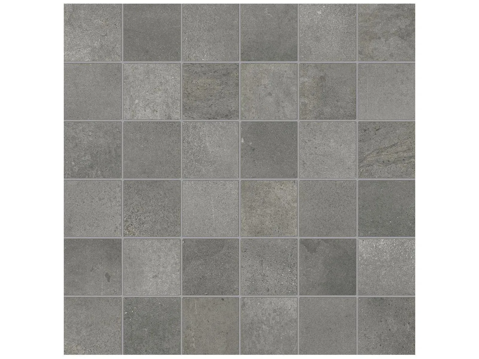 Ceraforge Titanium Matte 12" x 12" 4501-0063-1 Anatolia Square Mosaic Tiles