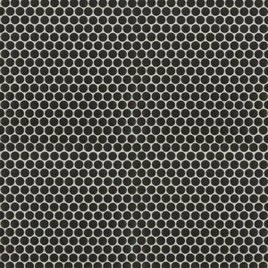  Penny Round Penny Round Black Glossy 12-1/2" x 13-1/2" SMOT-PT-PENRD-NERO MSI Surfaces Circle Mosaic Tiles 