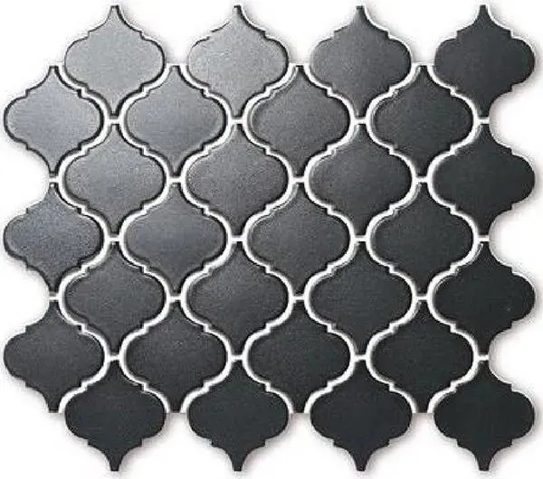 Small Lantern Black Matte 10" x 12" HWA6521 Centura Other Mosaic Tiles