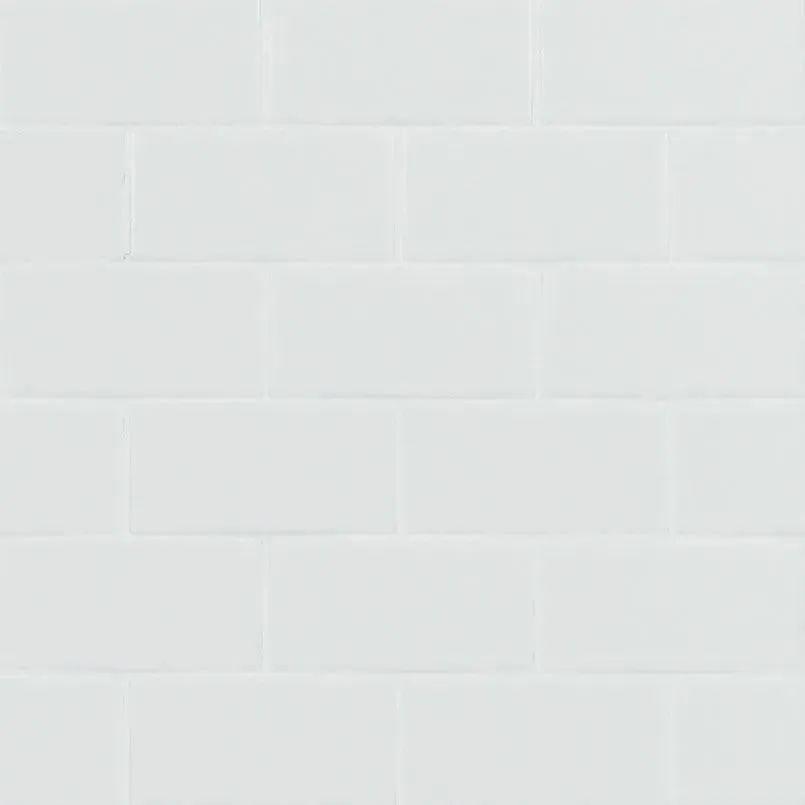 White Matte 11-7/32" x 11-15/32" SMOT-PT-RETBIA-2X4M MSI Surfaces Rectangle Mosaic Tiles