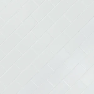 Image 3 of White Matte 11-7/32" x 11-15/32" SMOT-PT-RETBIA-2X4M MSI Surfaces Rectangle Mosaic Tiles sold at Floors & Baths Pro's