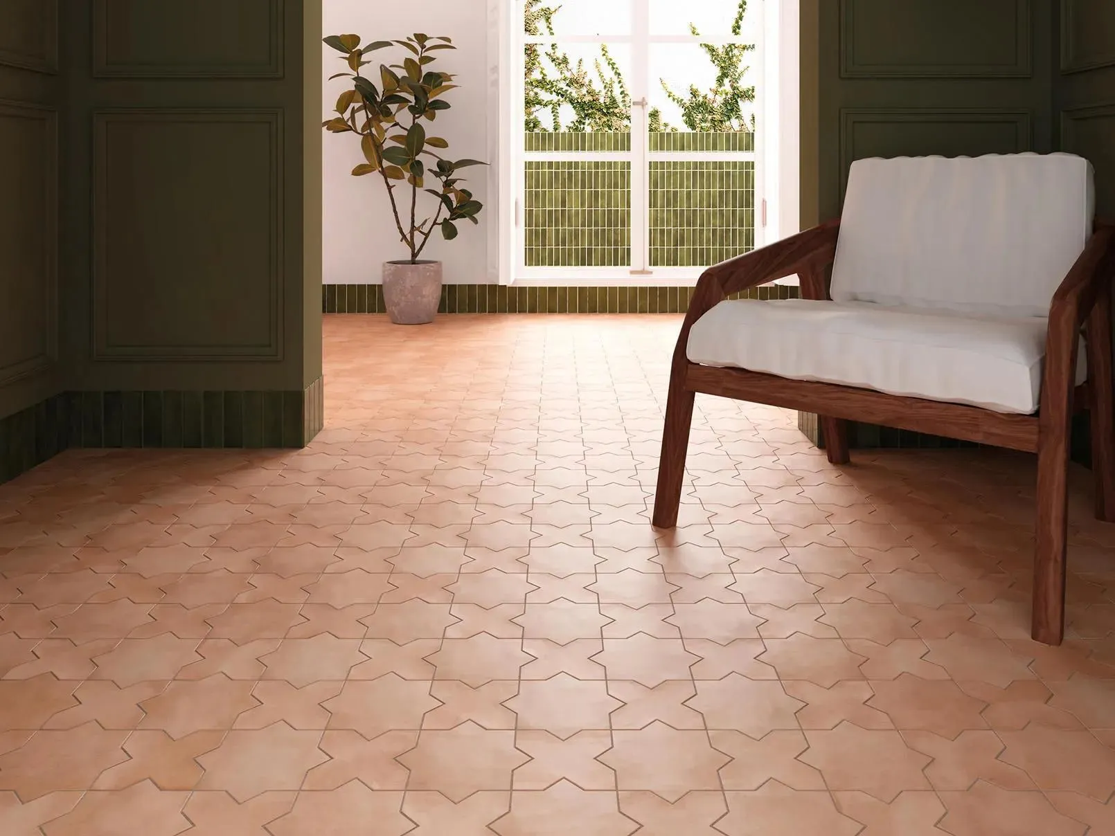 Kasbah Base Terracotta Matte 5" x 5" KA28818 Centura X Mosaic Tiles