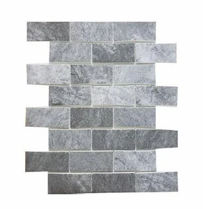  Renzo Jade Mosaics Gray Brick Matte 12" x 12" MS-105 Mono Serra Mono Serra Rectangle Mosaic Tiles 