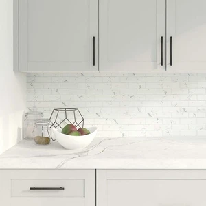 Image 2 of Mosaics Carrara Brick Matte 12" x 12" MS-100 Mono Serra Mono Serra Rectangle Mosaic Tiles sold at Floors & Baths Pro's