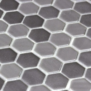 Image 3 of Hexagon Blends Matte Opalo Grey 11-13/32" x 11-27/32" 2002908 Centura Hexagon Mosaic Tiles sold at Floors & Baths Pro's