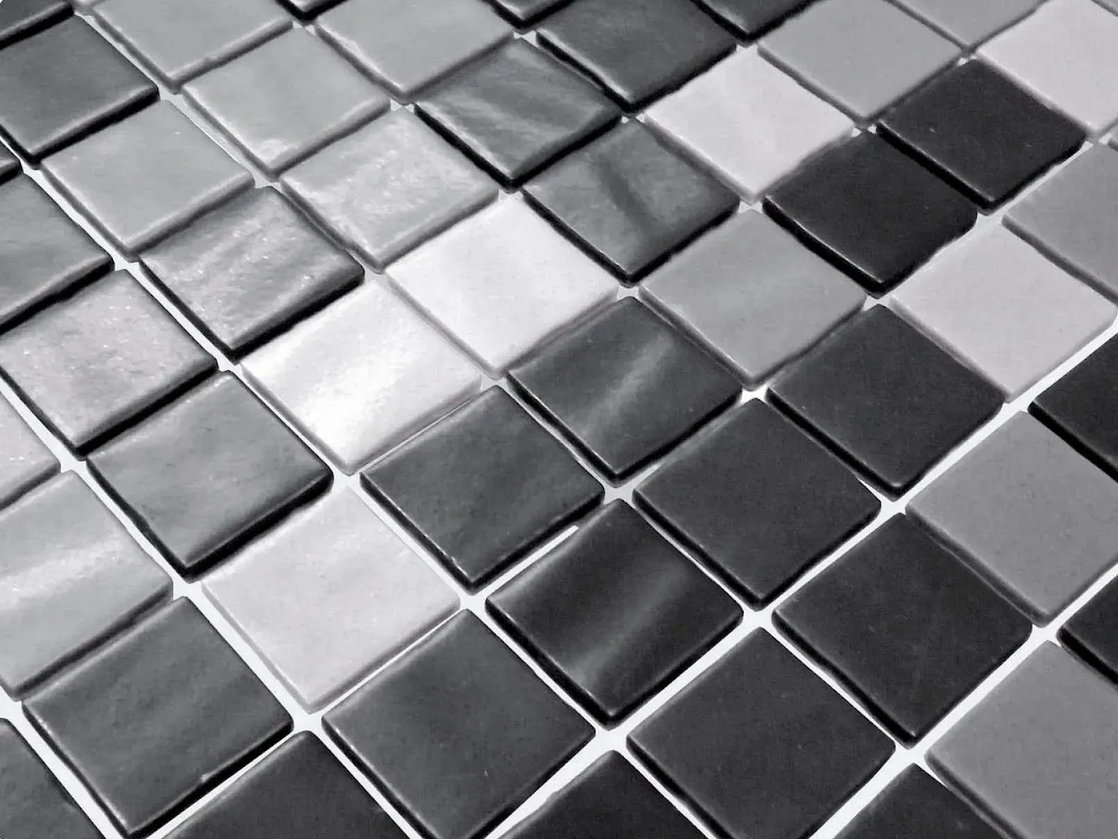 Color Blends Grey Polished 12"âxÂ 18" CB2002362 Centura Rectangle Mosaic Tiles