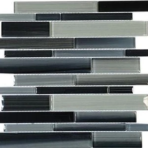  9" Glass Mosaics Skyline Marino Glossy 12" x 12" GL-662 Mono Serra Mono Serra Rectangle Mosaic Tiles 