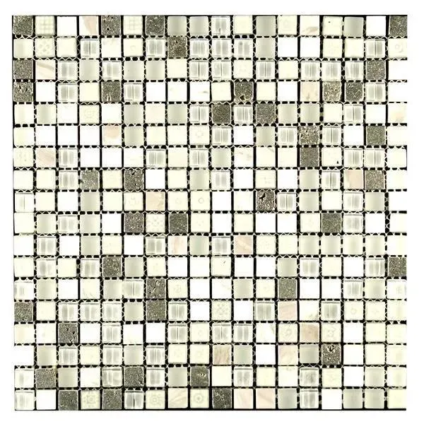 Glass Mosaics Maya Stone Multi-finish 12" x 12" GL-624 Mono Serra Mono Serra Square Mosaic Tiles