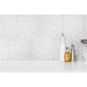 Image 2 of Glass Mosaics Hexagon Matte 12" x 12" ES-010 Mono Serra Mono Serra Hexagon Mosaic Tiles sold at Floors & Baths Pro's