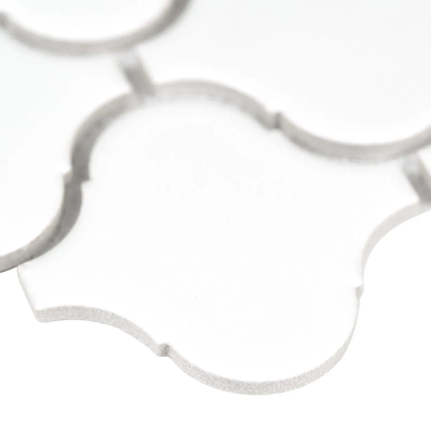 Retro Bianco White-Cool Glossy 11-3/4" x 12-1/4" SMOT-PT-RETBIA-ARABESQUE MSI Surfaces Other Mosaic Tiles