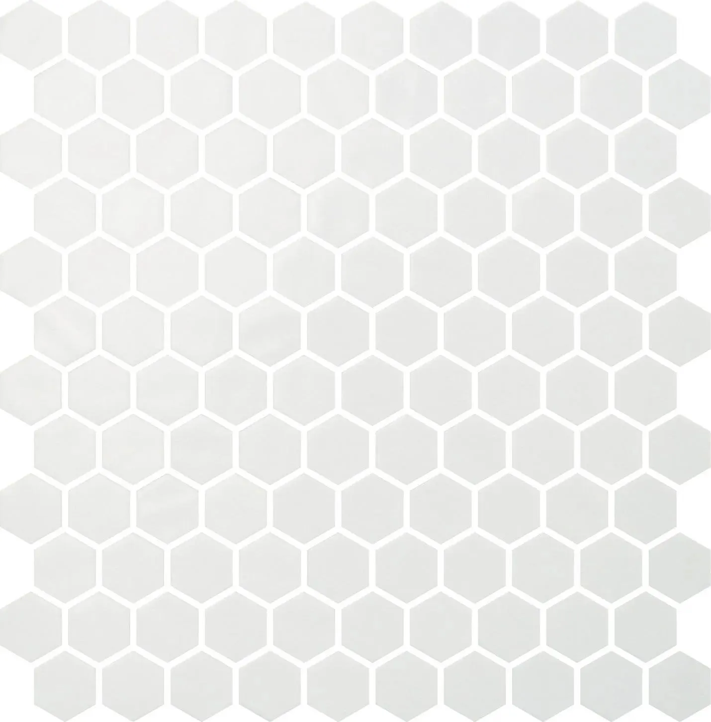 Hex Natureglass Glossy White 12" x 12" 2002893 Centura Hexagon Mosaic Tiles