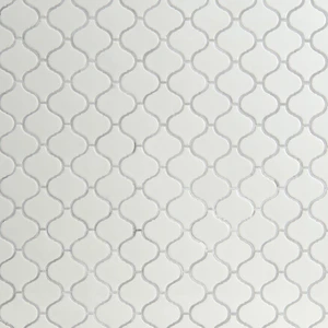 Image 3 of Retro Bianco White-Cool Glossy 11-3/4" x 12-1/4" SMOT-PT-RETBIA-ARABESQUE MSI Surfaces Other Mosaic Tiles sold at Floors & Baths Pro's