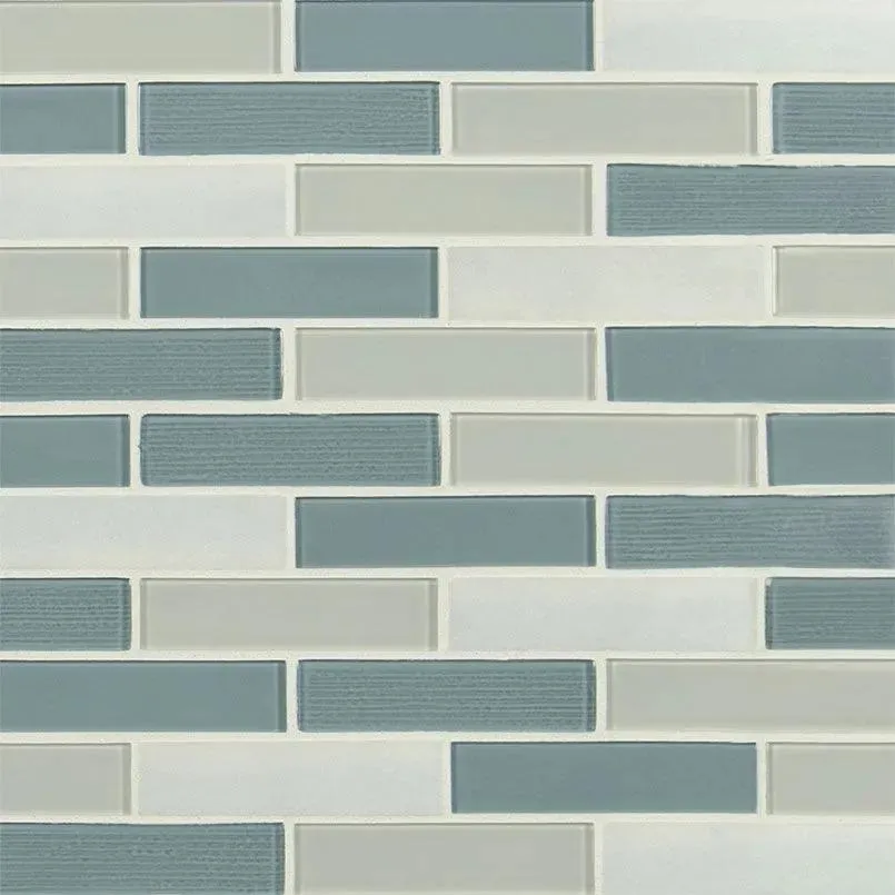 Colosseo Azul 12" x 12" SMOT-SGLS-COLAZU4MM MSI Surfaces Rectangle Mosaic Tiles