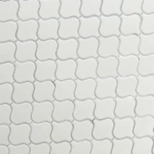 Image 4 of Retro Bianco White-Cool Glossy 11-3/4" x 12-1/4" SMOT-PT-RETBIA-ARABESQUE MSI Surfaces Other Mosaic Tiles sold at Floors & Baths Pro's
