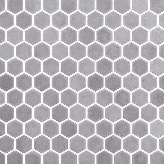 Stoneglass Hex Light Brun Matte 12" x 12" STGLLBHEX Centura Hexagon Mosaic Tiles