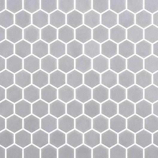 Stoneglass Hex Gainsboro Matte 12" x 12" STGLGAHEX Centura Hexagon Mosaic Tiles