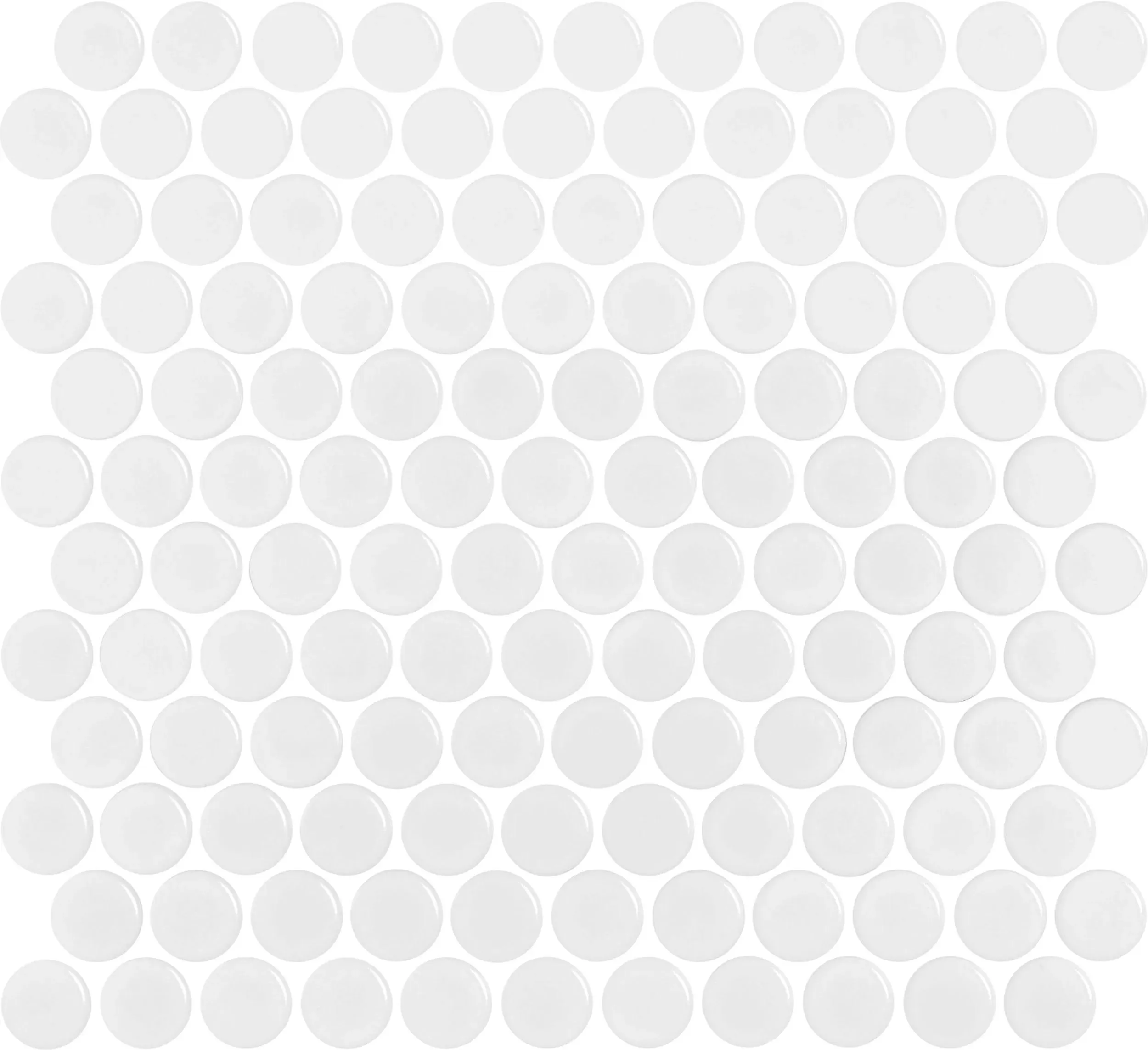 Penny 28 White Glossy 12" x 13" PEWHITEG Centura Mosaic Mosaic Tiles