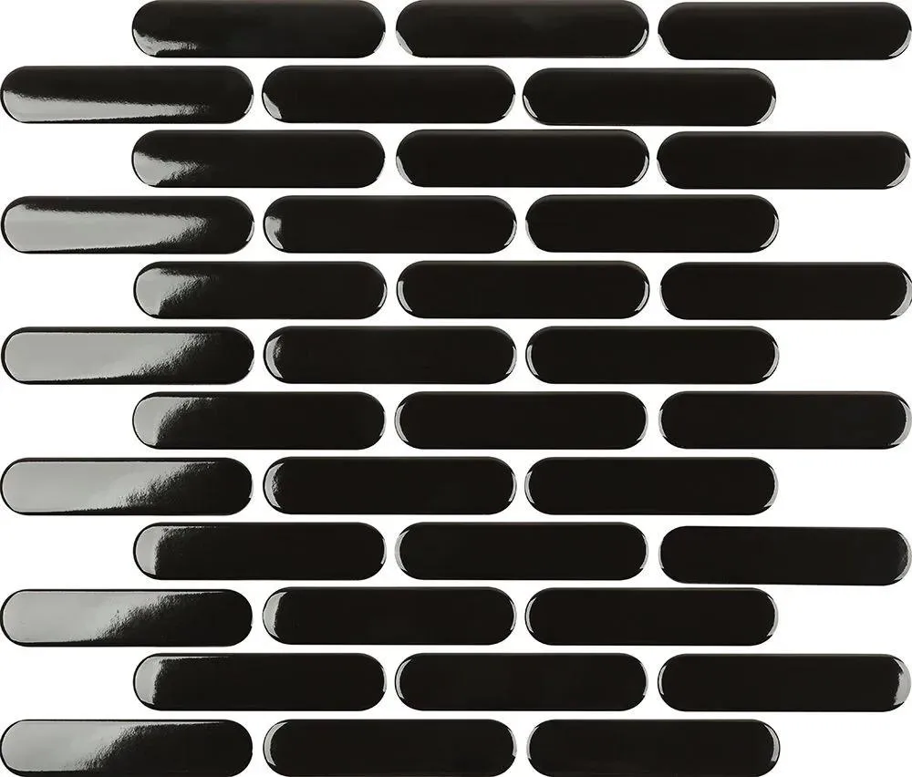 Osvego Black Glossy 12" x 12" OSVEGOBLKG Centura Mosaic Mosaic Tiles
