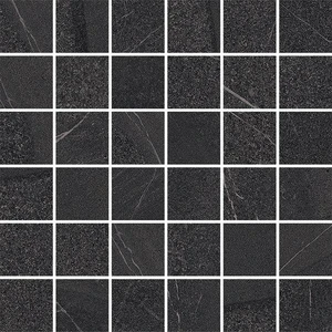 York Anthracite Matte 12" x 12" (9.59 sqft/box) YRK30085 Centura Square Mosaic Tiles | Floors & Baths Pro's