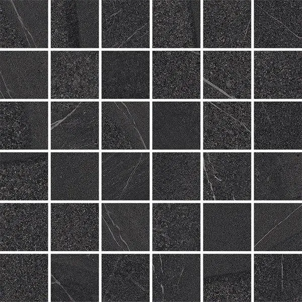 York Anthracite Matte 12" x 12" (9.59 sqft/box) YRK30085 Centura Square Mosaic Tiles