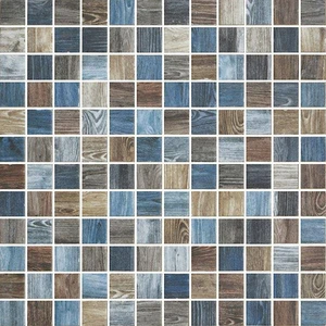  Gemstone Woodland Oak Indigo Matte 12" x 12" WL2003415 Centura Square Mosaic Tiles 