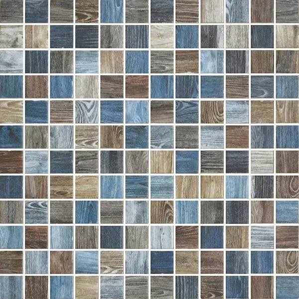 Woodland Oak Indigo Matte 12" x 12" WL2003415 Centura Square Mosaic Tiles