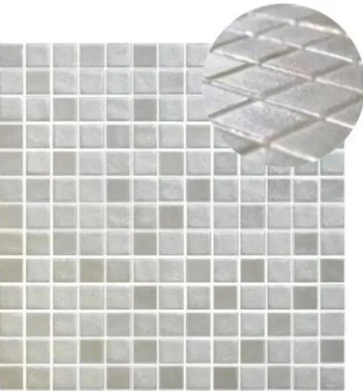 Glamour Matte White Gold 13" x 13" GG2002217 Centura Square Mosaic Tiles
