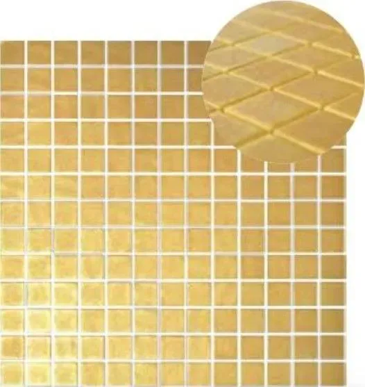 Glamour Matte Gold 13" x 13" GG2002215 Centura Square Mosaic Tiles