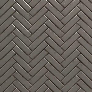 Image 2 of Herringbone Brown Glossy 12" x 12" HEBROWNG Centura Rectangle Mosaic Tiles sold at Floors & Baths Pro's