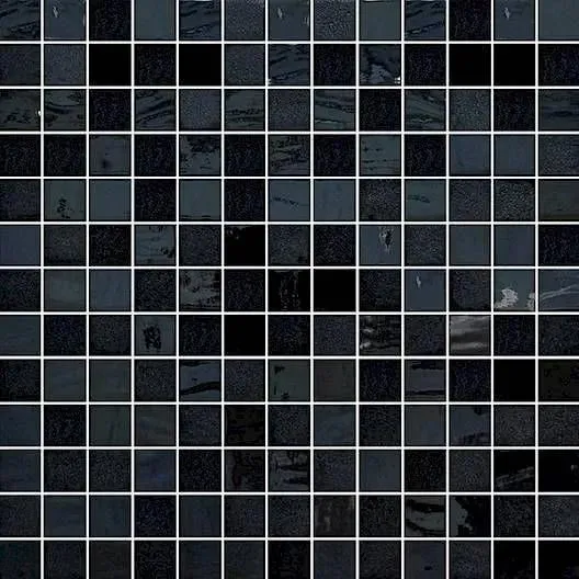 Opalo Stone Noir Glossy 13" x 13" OPSTNEMO Centura Square Mosaic Tiles