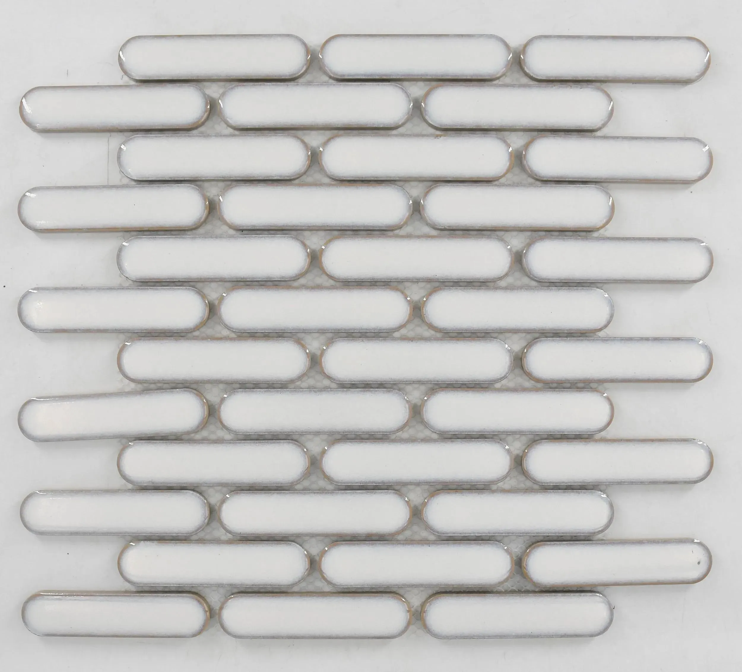 Mystic Crystal Blanco Glossy 12" x 12" MYSCBLCAPBMOS0104G Italbec Italbec Circle Mosaic Tiles