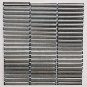  Maya Maya Fumo Glossy 12" x 12" MAYFUMLINSMOS0104G Italbec Italbec Rectangle Mosaic Tiles 