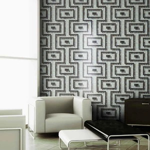 Image 2 of Geoforms Inca Grey 26" x 26" 2002098 Centura Square Mosaic Tiles sold at Floors & Baths Pro's