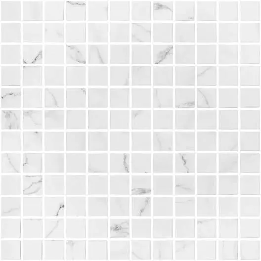 Square Ecostone Matte Venato White 12" x 12" ESTVEWHM Centura Square Mosaic Tiles