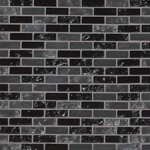 9" MSI Surfaces Glissen Black Multi Finish 11-1/2" x 12" SMOT-GLSB-CR-GLI6MM MSI Surfaces Square Mosaic Tiles