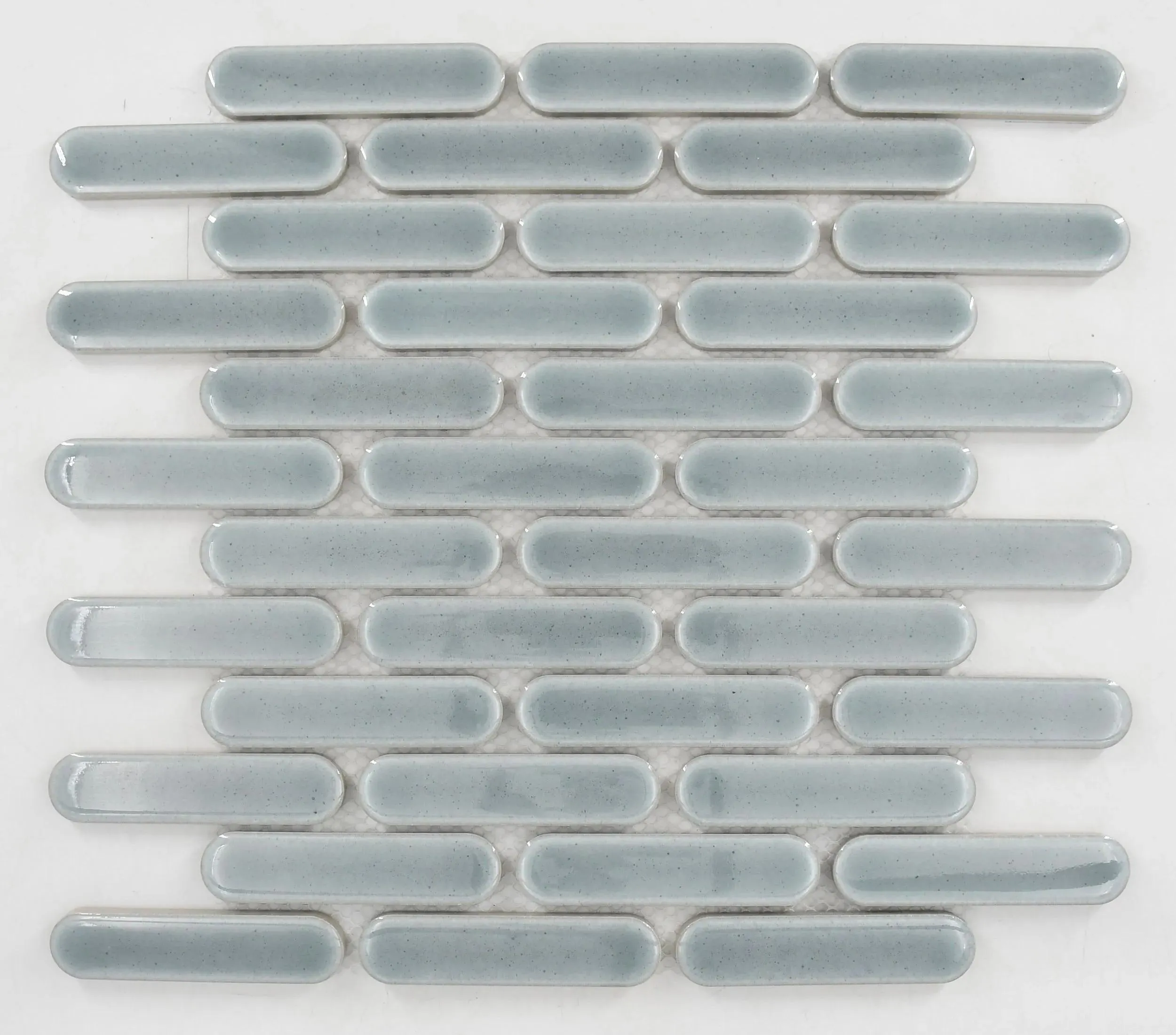 Mystic Argento Glossy 12" x 12" MYSARGCAPBMOS0104G Italbec Italbec Circle Mosaic Tiles