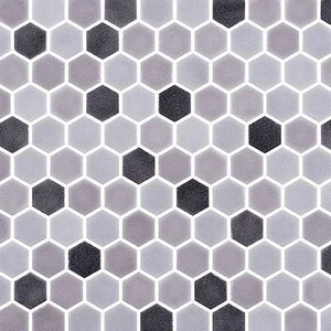 Image 2 of Stone Blend Smoke Matte 12" x 12" STBLSMHEX Centura Hexagon Mosaic Tiles sold at Floors & Baths Pro's