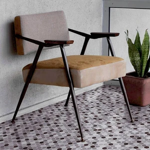 Image 3 of Stone Blend Smoke Matte 12" x 12" STBLSMHEX Centura Hexagon Mosaic Tiles sold at Floors & Baths Pro's