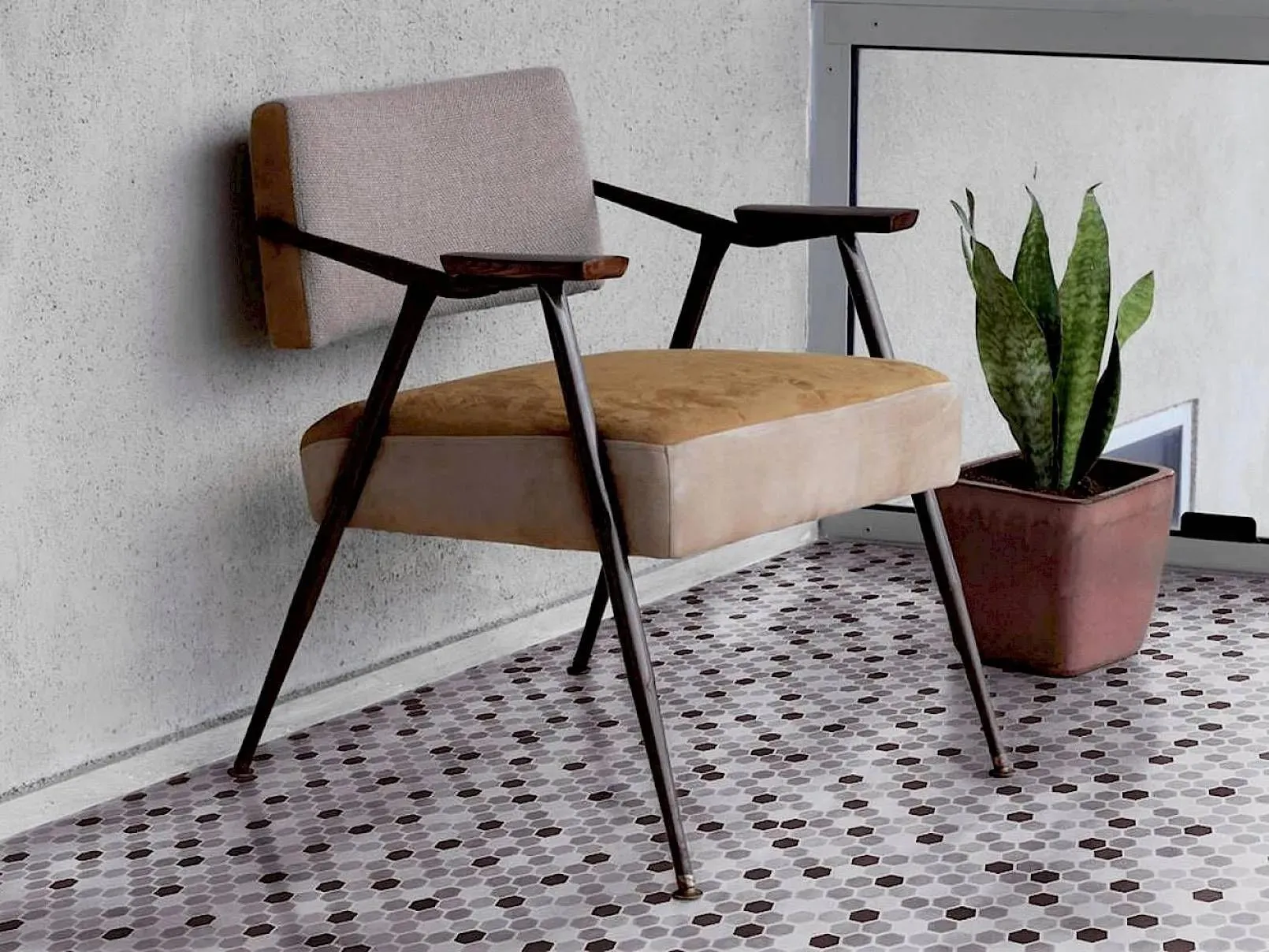 Stone Blend Smoke Matte 12" x 12" STBLSMHEX Centura Hexagon Mosaic Tiles