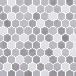 Image 2 of Stone Blend Anchor Matte 12" x 12" STBLANHEX Centura Hexagon Mosaic Tiles sold at Floors & Baths Pro's