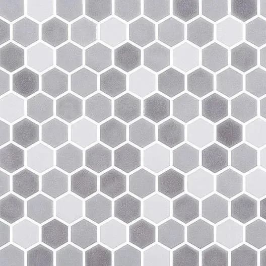 Stone Blend Anchor Matte 12" x 12" STBLANHEX Centura Hexagon Mosaic Tiles