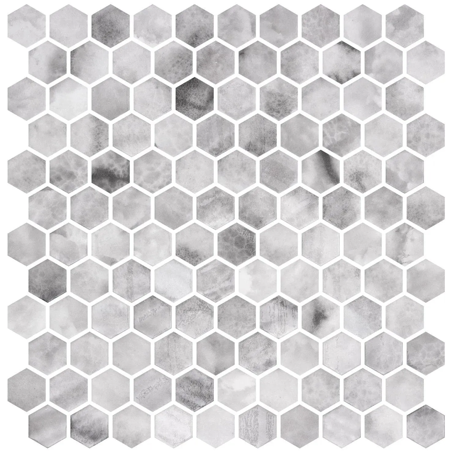 Hex Ecostone Matte Onice 12" x 12" 2003263 Centura Hexagon Mosaic Tiles