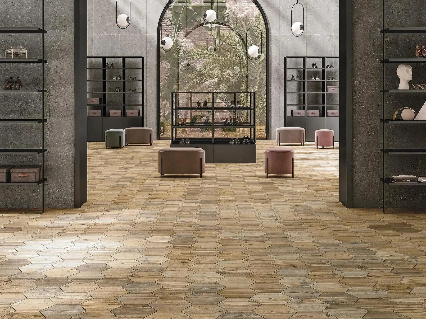 Cortina Honey Matte 8-1/2" x 10" COESHO Centura Hexagon Mosaic Tiles