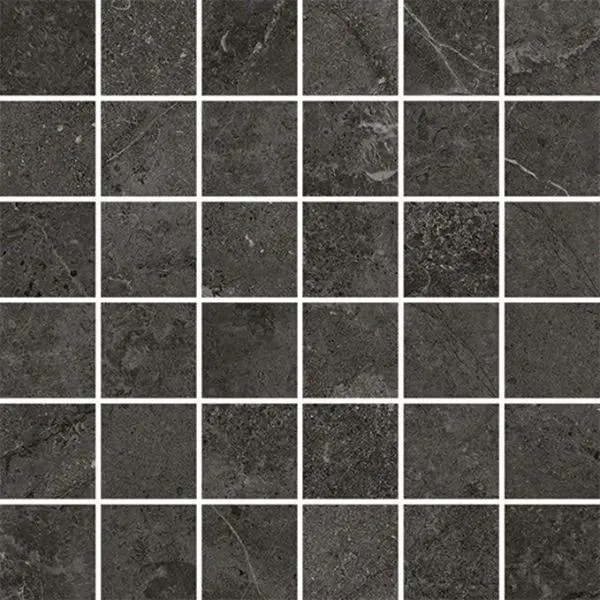 Walden Stone Antracite Matte 12" x 12" WLD20053 Centura Square Mosaic Tiles