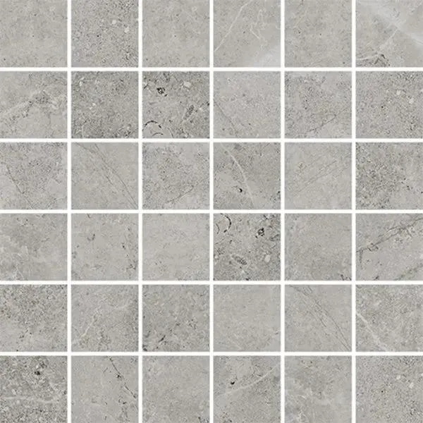 Walden Stone Grey Matte 12" x 12" WLD20052 Centura Square Mosaic Tiles