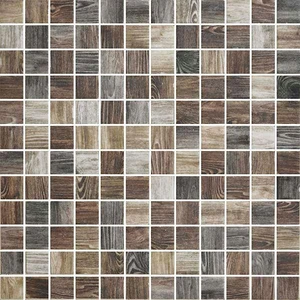  Reves Woodland Oak Matte 12" x 12" WL2003414 Centura Square Mosaic Tiles 