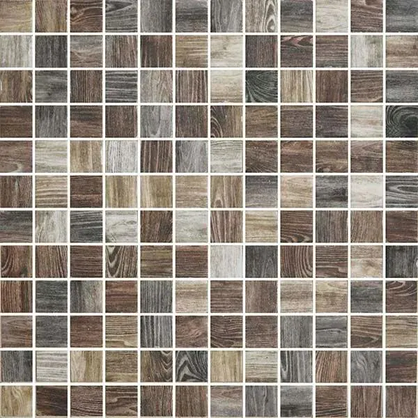 Woodland Oak Matte 12" x 12" WL2003414 Centura Square Mosaic Tiles