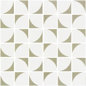  Penta Memphis Penta Memphis Olive Green Matte 12" x 12" 2006406 Centura Square Mosaic Tiles 