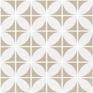 Image 2 of Penta Azalea Beige Matte 12" x 12" 2006402 Centura Square Mosaic Tiles sold at Floors & Baths Pro's